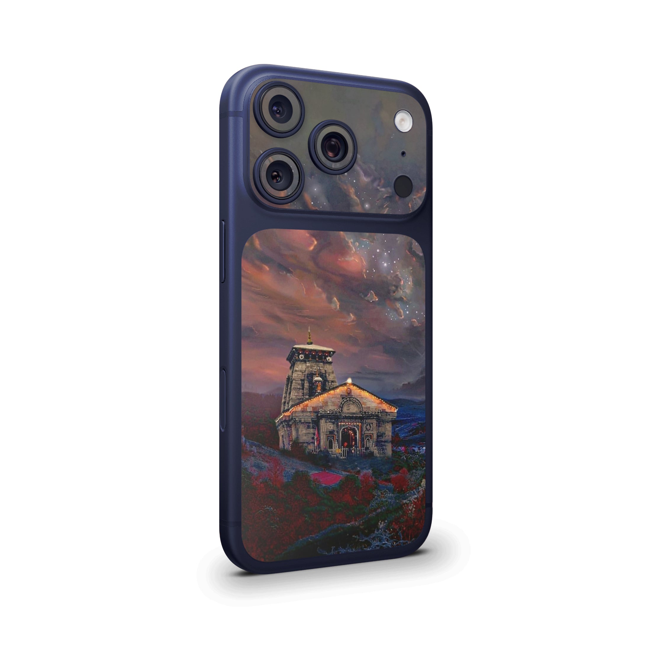 kedarnath Temple Art 2 Camera & Pocket Skin for iPhone 17 Pro / 17 Pro Max