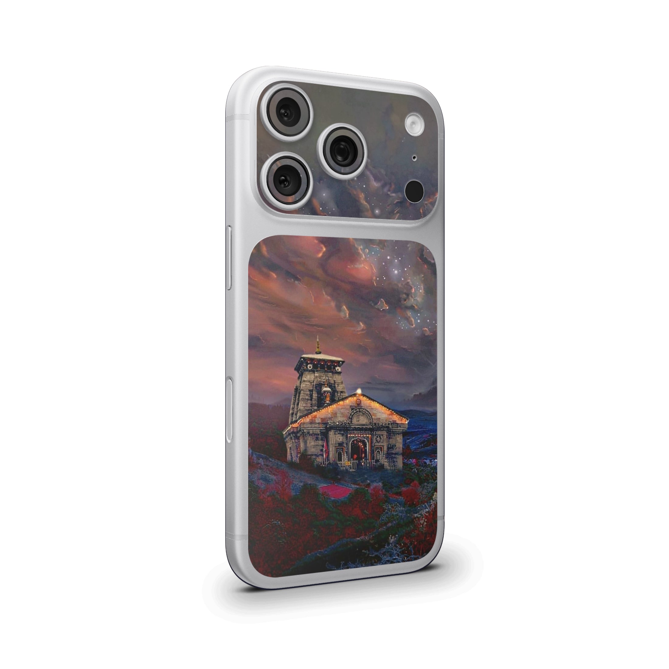 kedarnath Temple Art 2 Camera & Pocket Skin for iPhone 17 Pro / 17 Pro Max