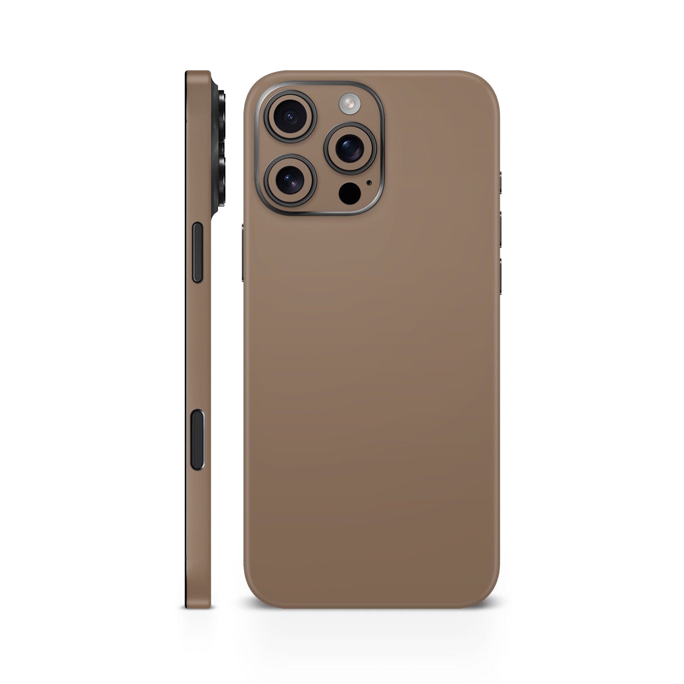 Brown Matte Mobile Skin