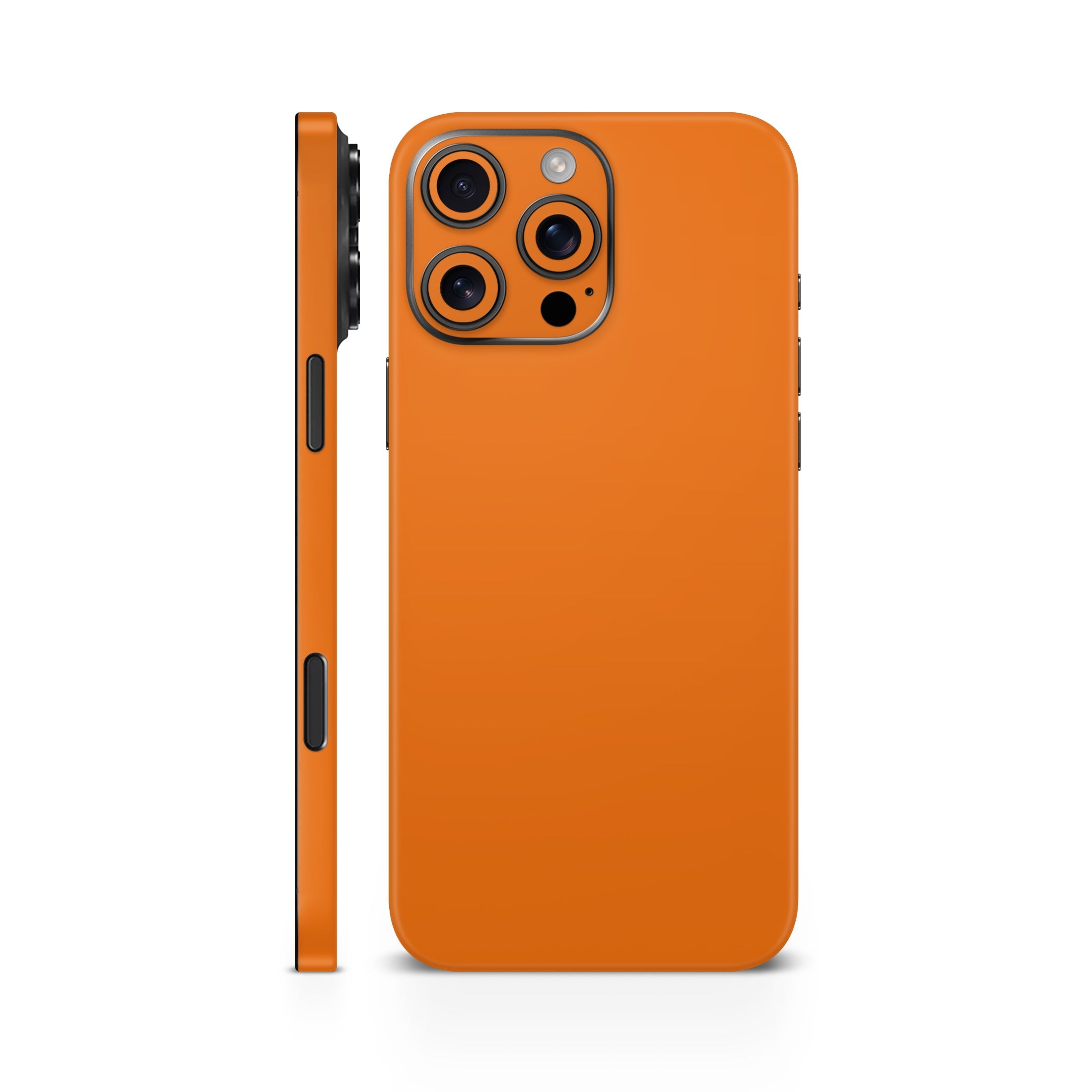 Orange Matte Mobile Skin