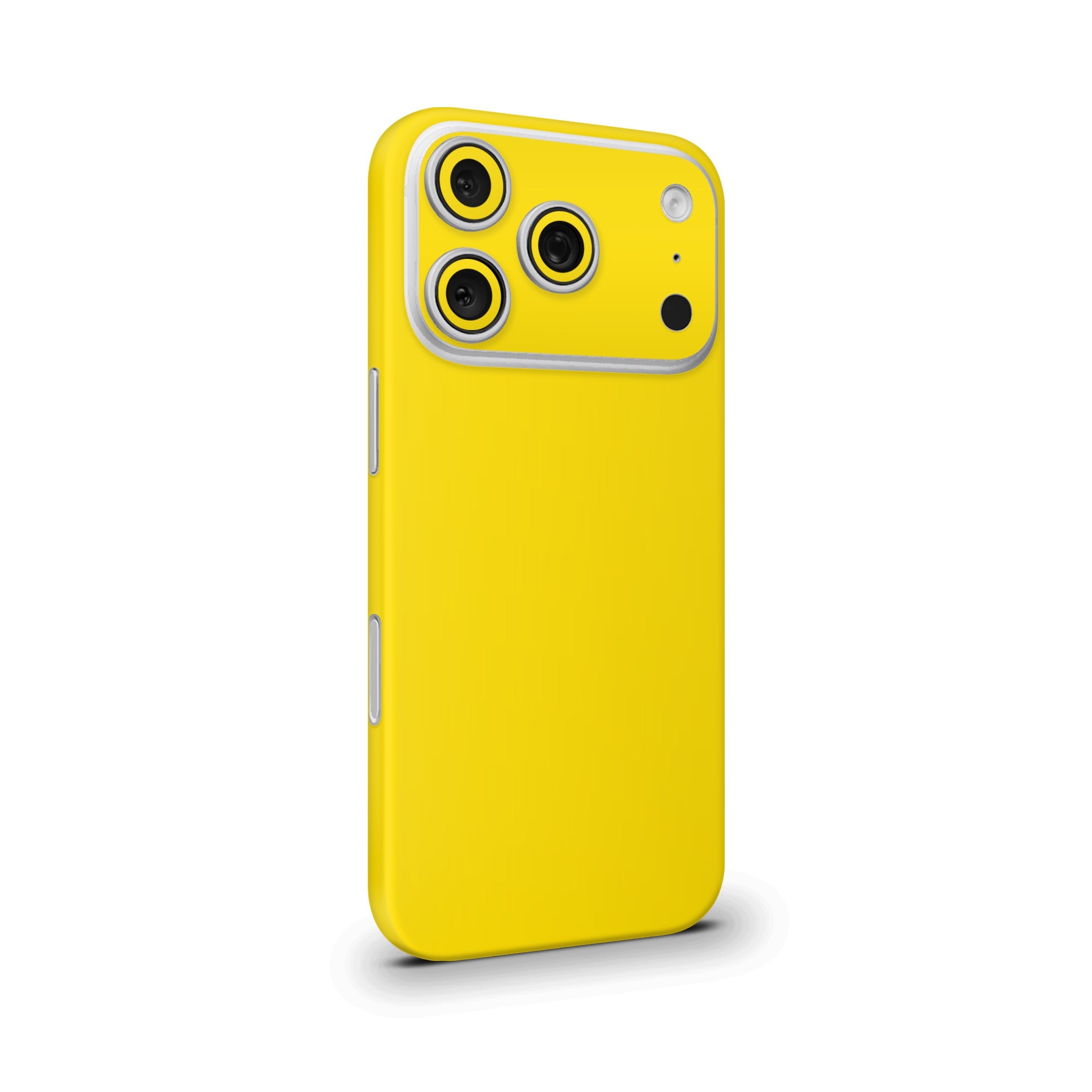 Yellow Matte Mobile Skin