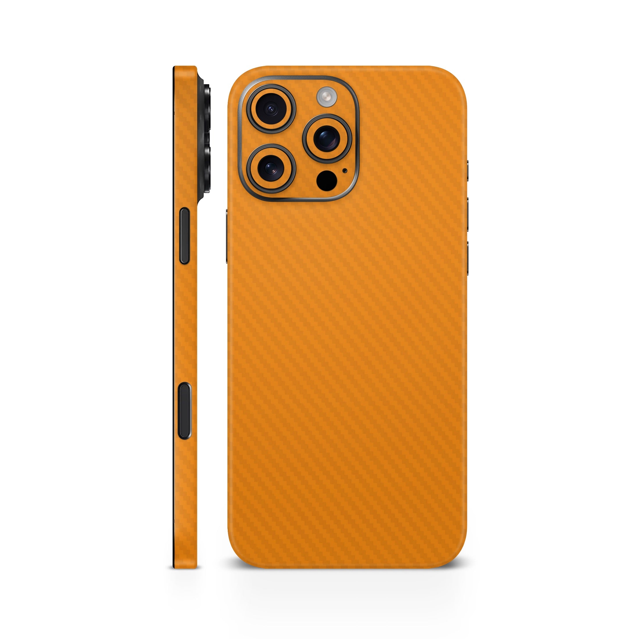 Orange Carbon Fiber Mobile Skin