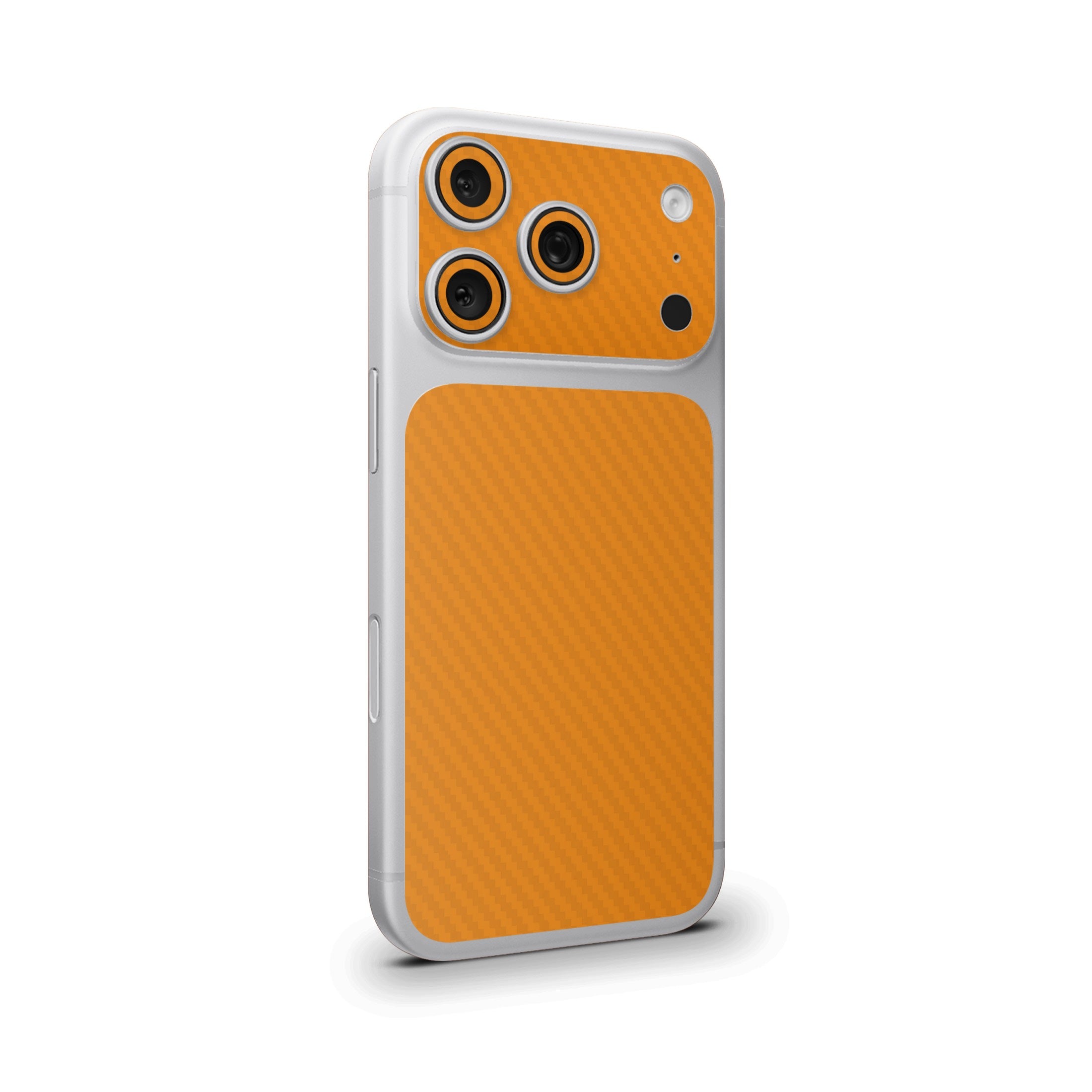Orange Carbon Fiber Camera & Pocket Skin for iPhone 17 Pro / 17 Pro Max