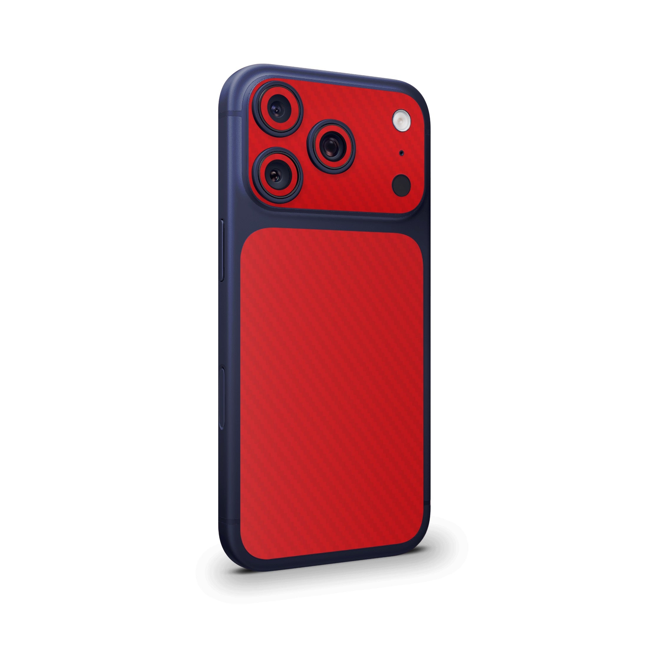 Red Carbon Fiber Camera & Pocket Skin for iPhone 17 Pro / 17 Pro Max