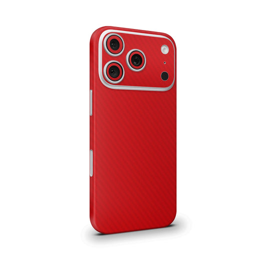Red Carbon Fiber Mobile Skin