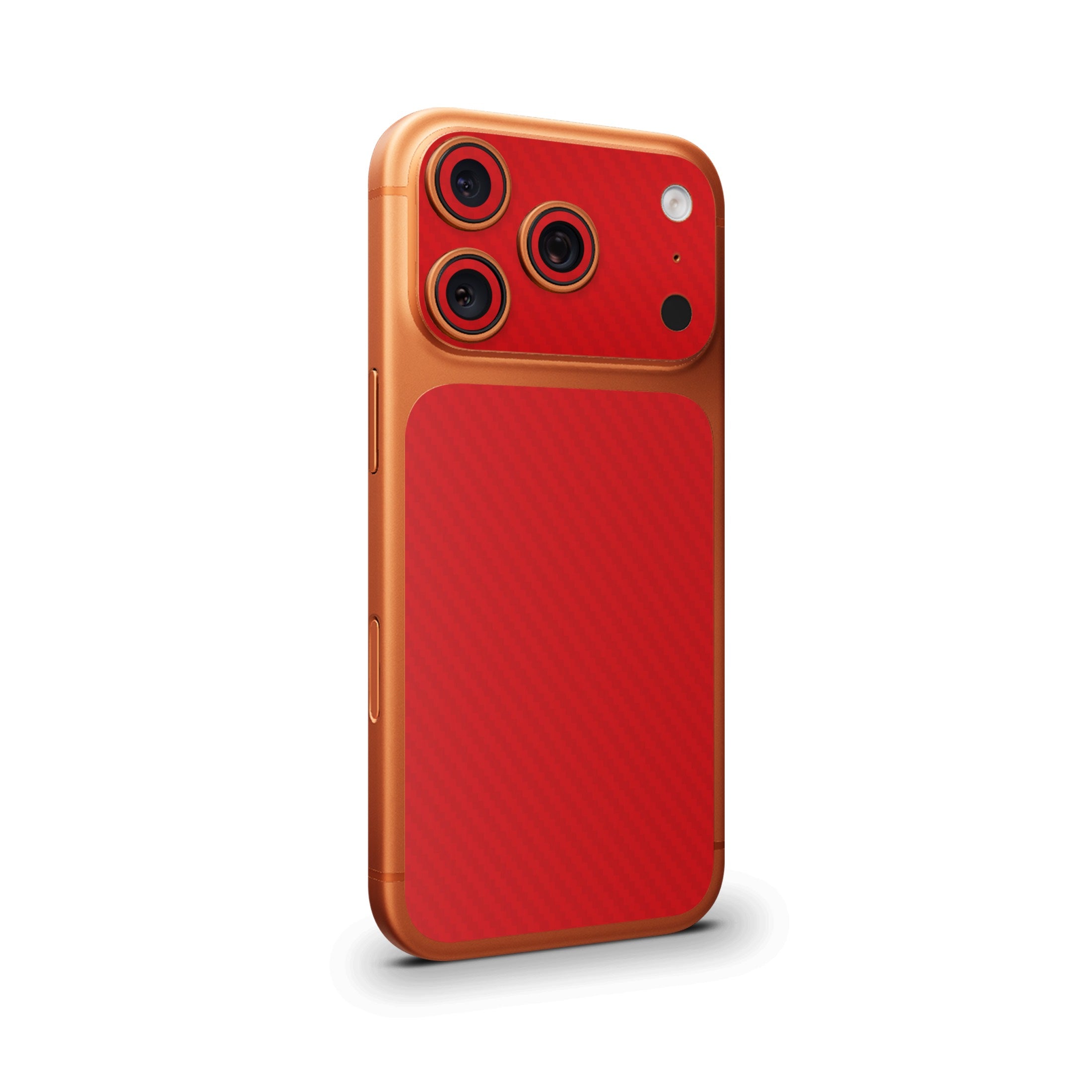 Red Carbon Fiber Camera & Pocket Skin for iPhone 17 Pro / 17 Pro Max