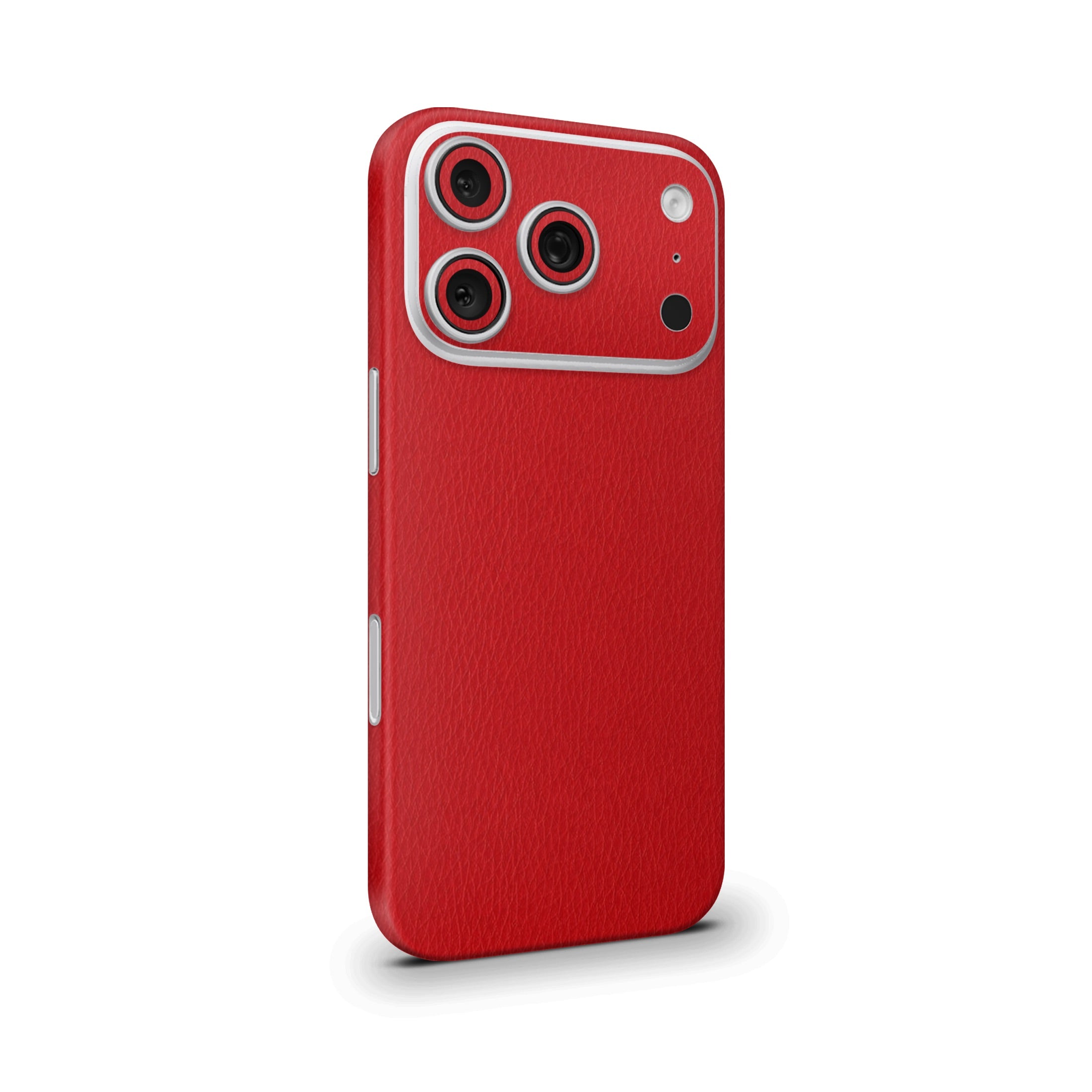 Red Leather Mobile Skin