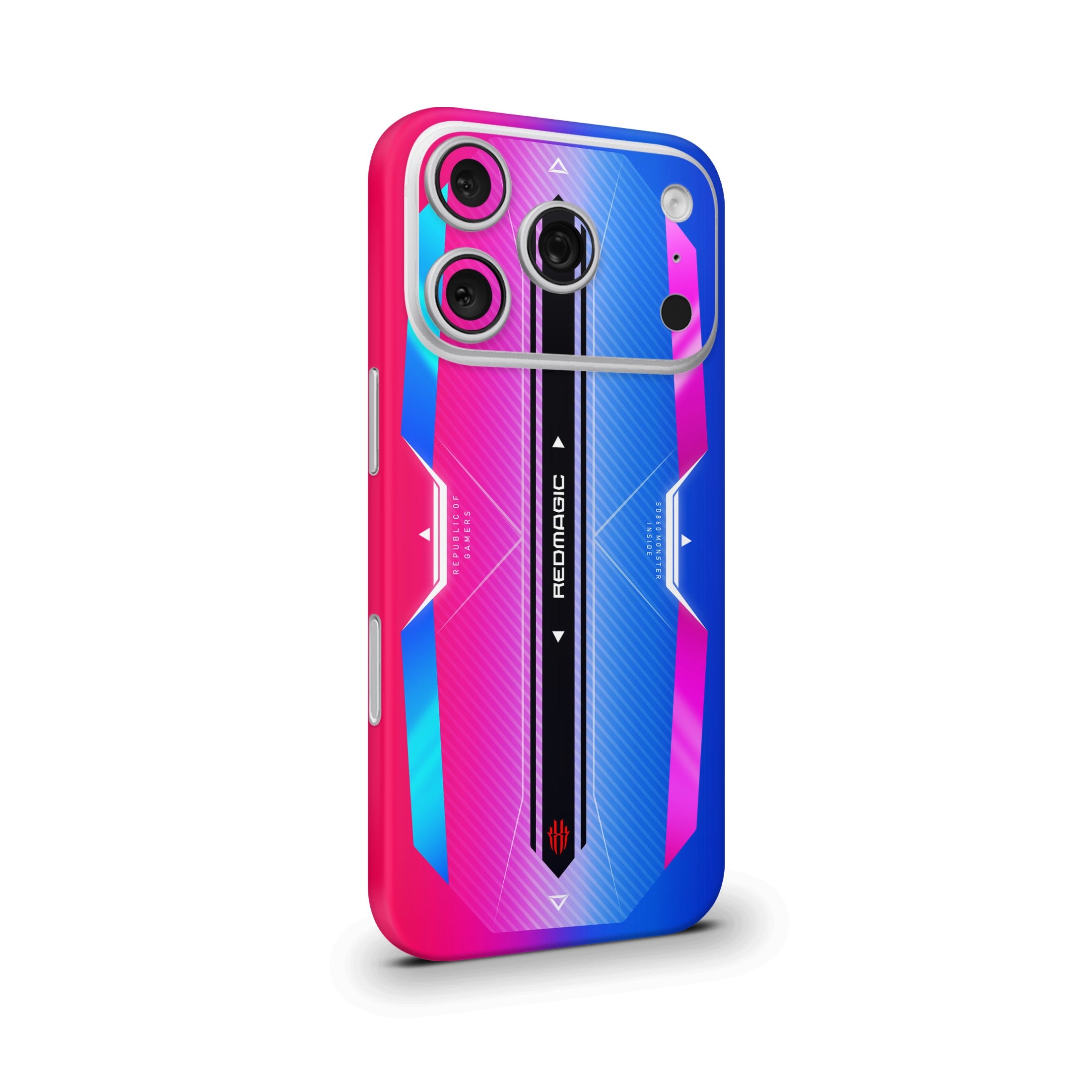 Red M Dual Mobile Skin