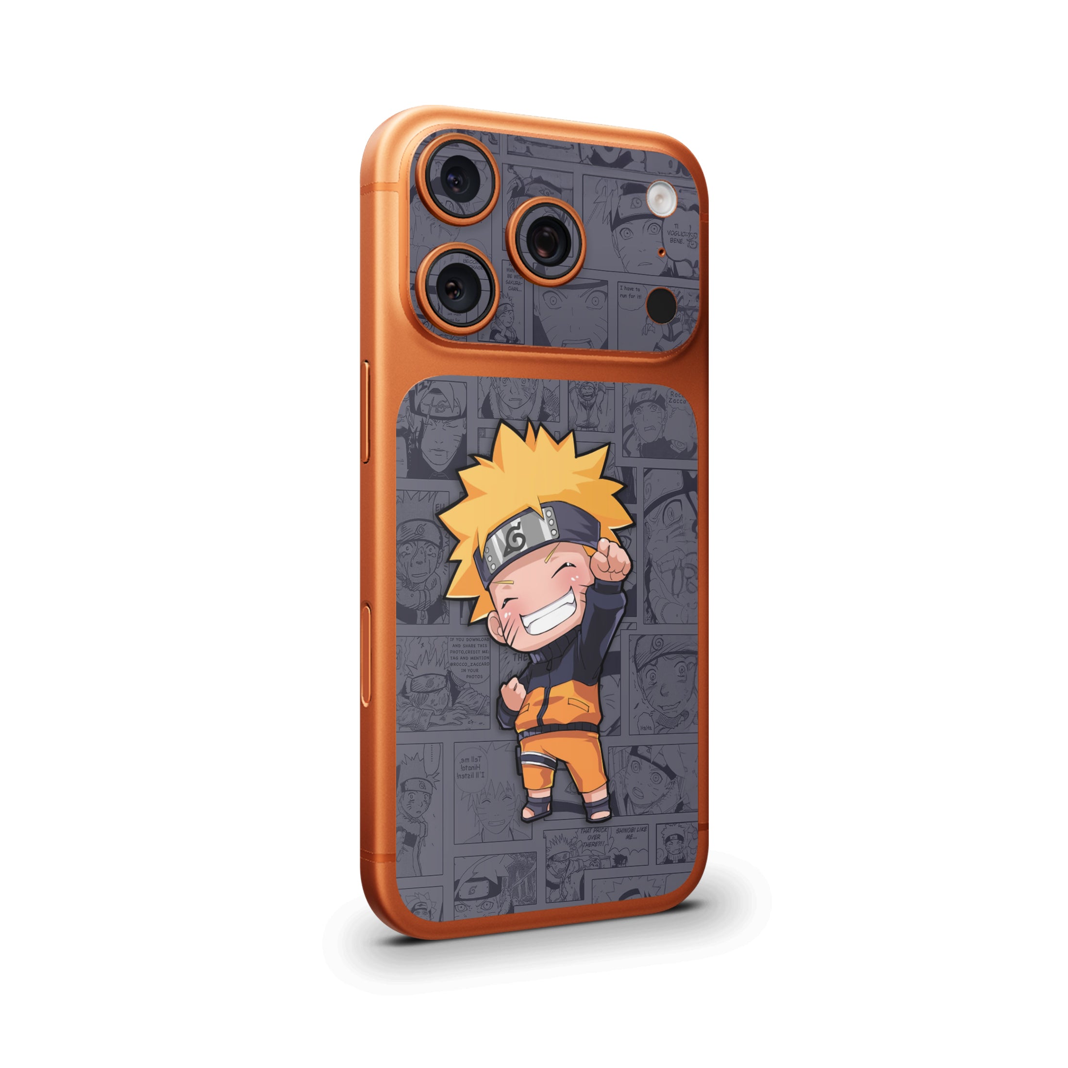 Naruto Chibi Camera & Pocket Skin for iPhone 17 Pro / 17 Pro Max