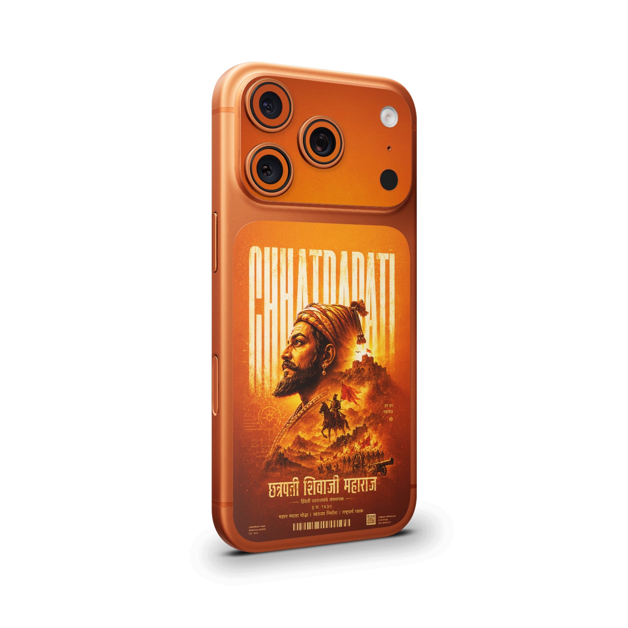 Chhatrapati Shivaji Maharaj Camera & Pocket Skin for iPhone 17 Pro / 17 Pro Max