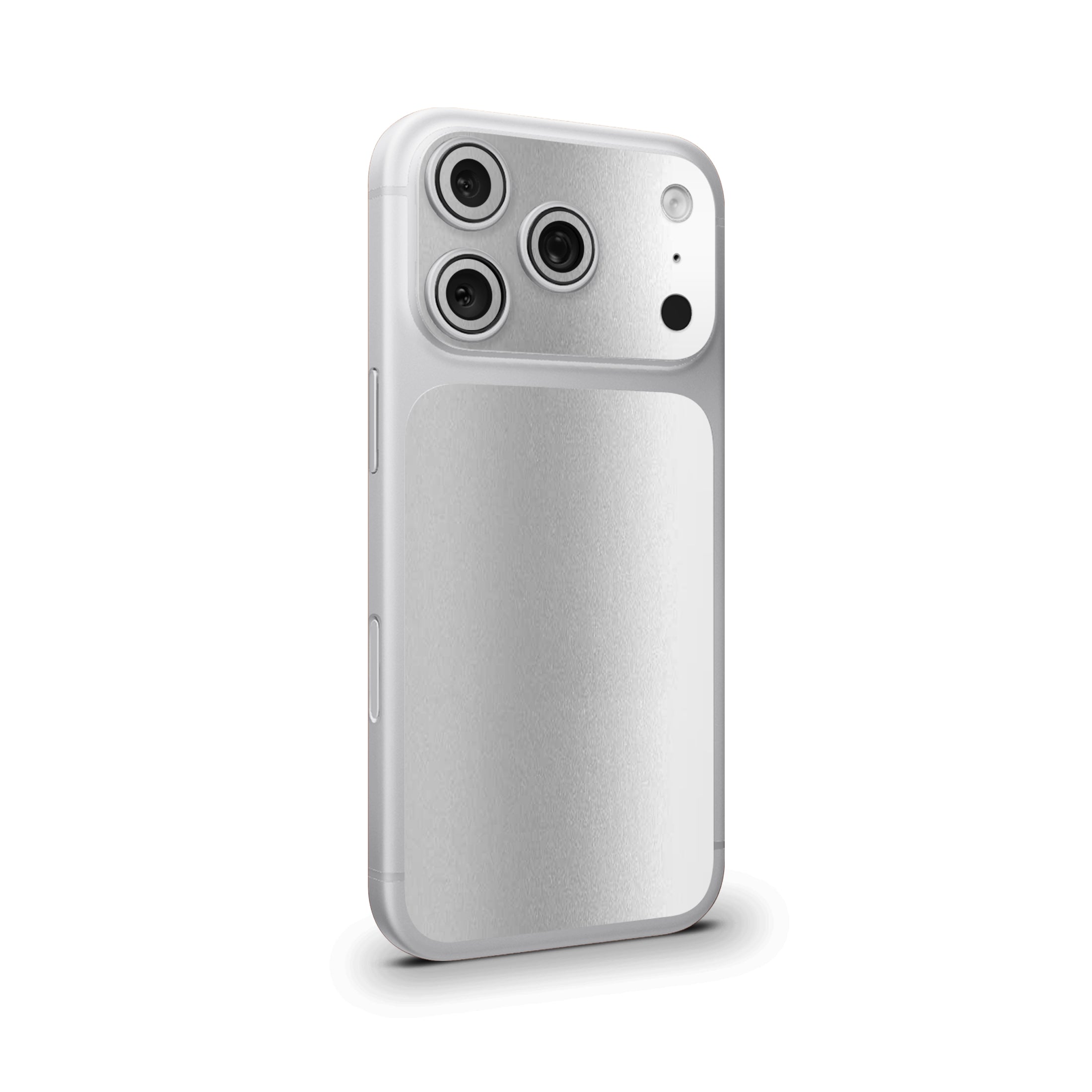 Silver Metallic Camera & Pocket Skin for iPhone 17 Pro / 17 Pro Max