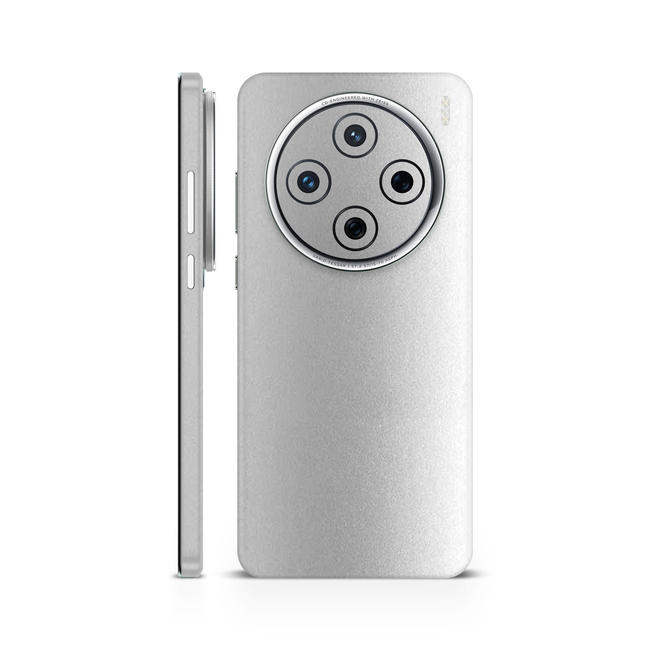 Silver Metallic Mobile Skin