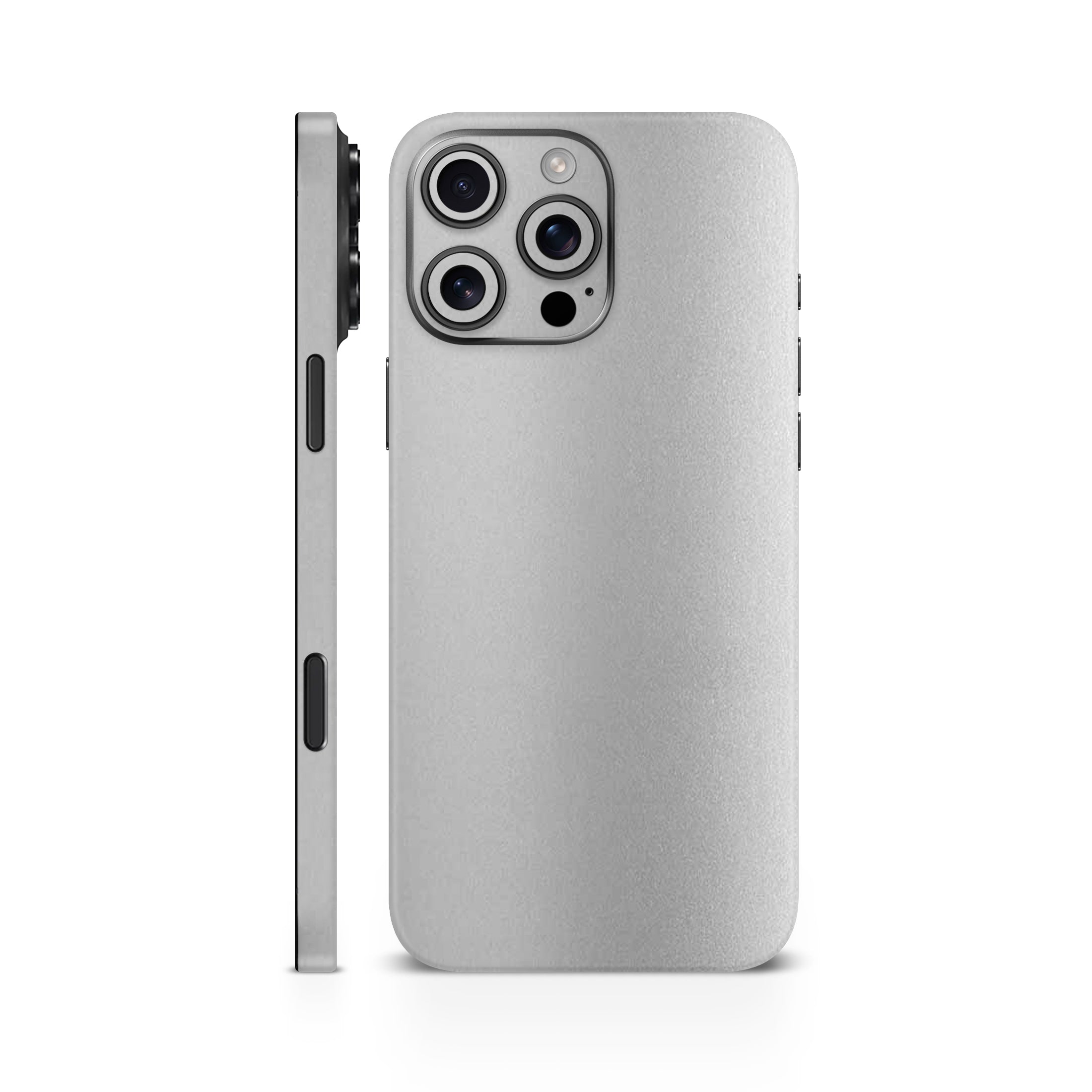 Silver Metallic Mobile Skin