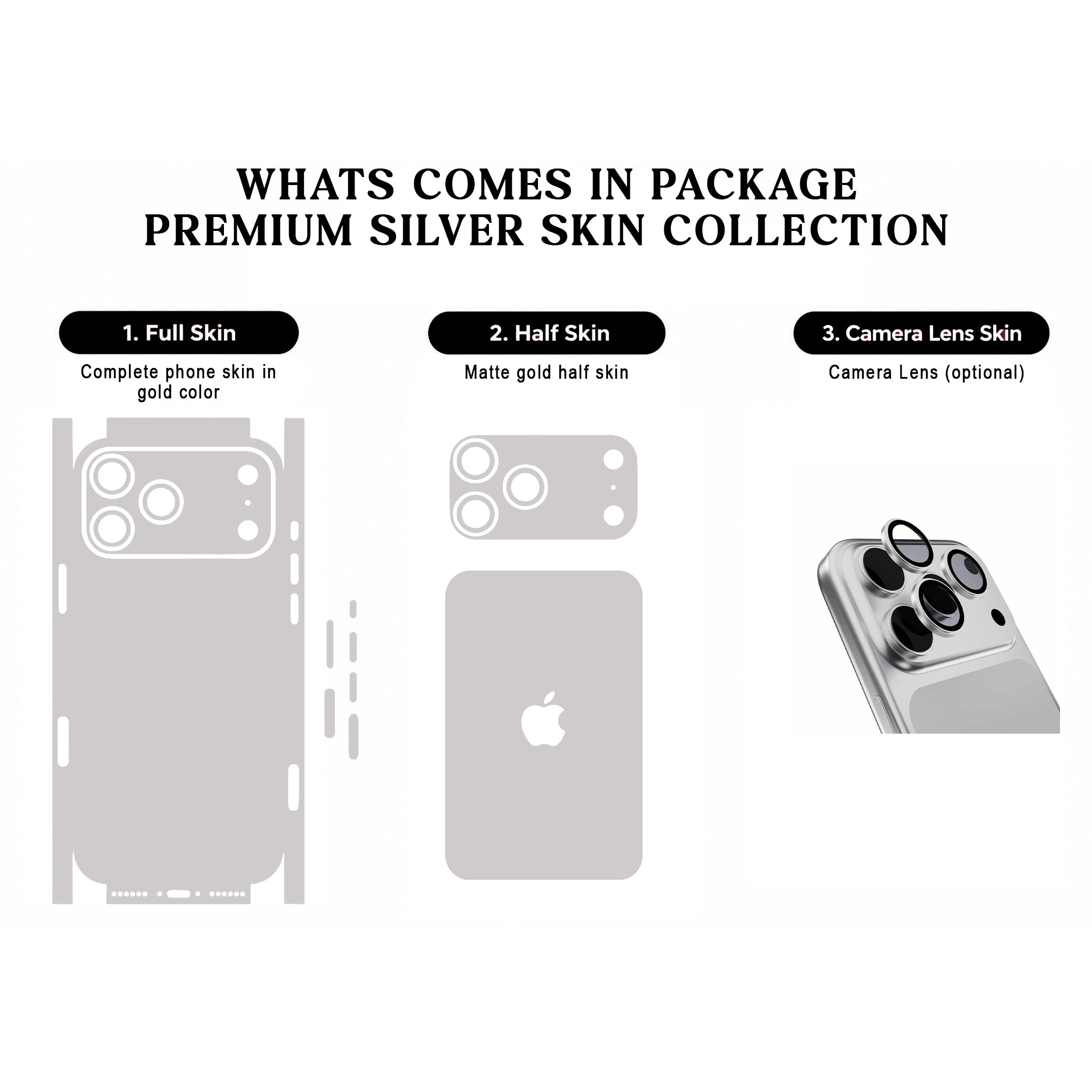 Silver Skin for iPhone 17 Pro / 17 Pro Max
