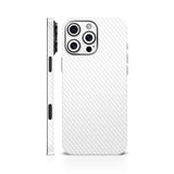 White Carbon Fiber Mobile Skin