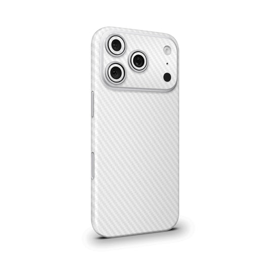 White Carbon Fiber Mobile Skin